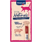 Vitakraft Vita Naturals Liquid med nötkött kattgodis (5 stycken)