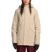 Volcom - Skidjackor dam - Shelter 20K 3D Stretch Jacket W Oatmeal för UnisexUll - Storlek M - Beige