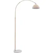 LINDBY Golvlampa Tonka , Creme / bärnsten, Vardagsrum / matsal, Metall, Modern, Golvlampa