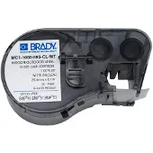 Brady MC1-1000-595-CL-WT vinyltejp | vit text - transparent tejp | 25,4mm x 6,1m (original)