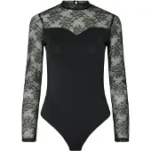 Pieces T-shirtbody 'PCMILLY' svart