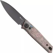 Reate PL-6 PVD Nitro-V, Red Black Micarta, pocket knife