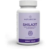 Naturecan Shilajit - 600mg per kapsel | med Ashwagandha och Piperine