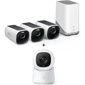 Eufy eufyCam 3 uppsättningar utomhuskameror 4K 3+1 solcellsdrivna övervakningssystem