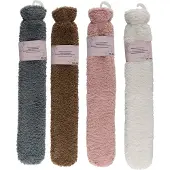 24.Se Fluffig varmvattenflaska med extra lång design och mjukt överdrag