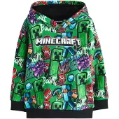 Next Sweatshirt 'Minecraft' blå / grön / lila / svart