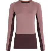 Icebreaker Women's Merino 260 ZoneKnit Long Sleeve Crewe Java/Summit