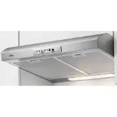 AEG DUB1611M - Kåpa - standard - bredd: 59.9 cm - djup: 51.3 cm - utsug och återcirkulering (med extra återcirkuleringssats) - rostfritt stål