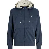 Jack & Jones Cardigan Jor Tango Zip Sweat Hood Blå