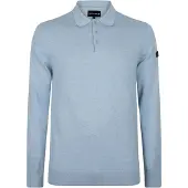 Presly & Sun Sweater Brad Långärmad Stickad Polo Blå