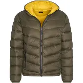 Cappuccino Italia Jacka vinter Hooded Vinterjacka Army Green