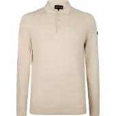 Presly & Sun Sweater Brad Långärmad Stickad Polo Beige