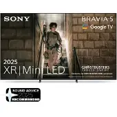 Sony Bravia 5 K-75XR5 - 75 Diagonal klass (74.5 visbar) LED-bakgrundsbelyst LCD-TV - Smart TV - Google TV - 4K UHD (2160p) 3840 x 2160 - HDR - Mini-LED - svart