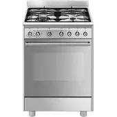 Smeg Sx61gm 60 Cm Gasspis Med Ugn 4 Brännare
