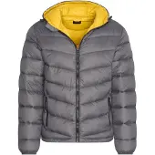 Cappuccino Italia Jacka vinter Hooded Vinterjacka Antracitgrå