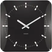 Karlsson väggklocka Sucinto Dome square black KA6085BK