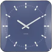 Karlsson väggklocka Sucinto Dome square navy blue KA6085BL