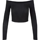 Urban Classics Off Shoulder Glitter Långärmad Topp