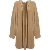 Influencer Stickad kappa camel
