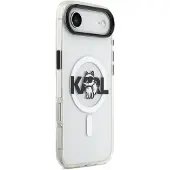 Karl Lagerfeld IML Choupette Sketch Logo MagSafe iPhone Air-fodral – genomskinligt