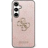 GUESS Samsung Galaxy S25 FE 4G Big Metal Logo Hybrid Skal - Rosa