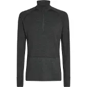 Icebreaker - Underställ - M Merino 260 ZoneKnit LS Half Zip Jet Heather för UnisexUll - Storlek L - Grå