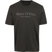 Marc O'Polo arc O'Polo T-shirt ed Logga i Antracit Grå Storlek