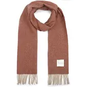 Profuomo Halsduk Lammull Mahogny Brun Orange