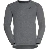 Odlo - Underställ - BL Top Crew Neck LS Active Warm M Steel Grey Melange för Unisex - Storlek S - Grå