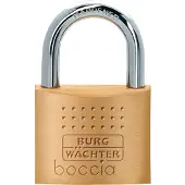 Burg wachter 33711 Hänglås 40.00 mm Ny låsning Mässing Nyckel