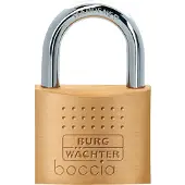 Burg wachter 33721 Hänglås 50.00 mm Ny låsning Mässing Nyckel