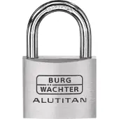 Burg wachter 36101 Hänglås 50.00 mm Ny låsning Aluminium Nyckel