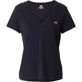 Levi's T-shirt 'The Perfect V-Neck' eldröd / svart / vit