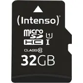 Intenso 32GB microSDHC Performance microSD-Kort 32 GB Class 10 UHS-I Vattentät