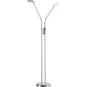 FISCHER&HONSEL GMBH LED golvlampa Dent, dimbar, Aluminium / grå / zink, Vardagsrum / matsal, Metall, Modern, LED-golvlampa