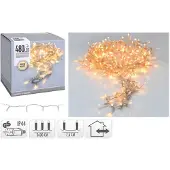 Victoria Sport Julbelysning 480 LED varmvit transparent kabel