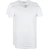 PME Legend Basic T-shirt 2-Pack V-ringad Vit Storlek