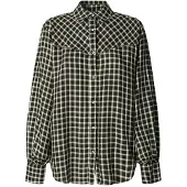 Pepe Jeans för kvinnor. PL3051247 Nala grå skjorta (L), Casual, Viskos, Lång ärm