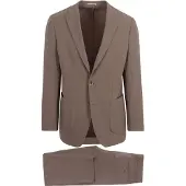 Suitable Travel Tech Kostym Sand Beige Grå Storlek