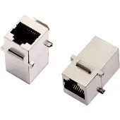 Encitech 3101-CAT6a Kontakt 2101-0115-05 Dubbelkoppling Antal poler (RJ) 8P8C Svart 1 st