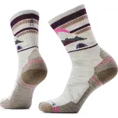 Smartwool - Vandringskläder dam - W Hike Light Cushion Mountain Moon Crew Socks Ash för UnisexUll - Storlek 34-37 - Vit