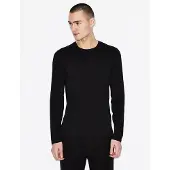 Armani Exchange för män. 8NZM77ZJA5Z1200 Maglia tröja svart (L), Casual, Bomull, Återvunnen bomull