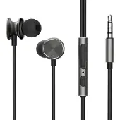 JOYROOM kabelanslutna in-ear hörlurar Wired Series JR-EW03 - mörkgrå