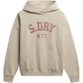 Superdry för kvinnor. W2012452A Athletic Essentials Relax beige sweatshirt (XL), Casual, Bomull