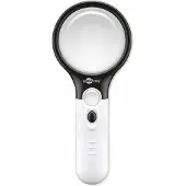 Goobay LED-läsförstoringsglas - svart / vit