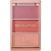 Revolution Blush Icon Palette Rougepalett 3 g Aura Points Rose