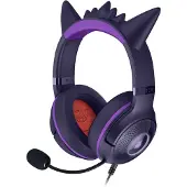 Razer Kraken Kitty V2 - Gengar Edition - headset - 7.1-kanals - fullstorlek - kabelansluten - USB-A - ljudisolerande