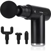 Huslog Massagepistol / vibrationsmassage för muskler / massageapparat med 4 massagehuvuden / muskelmassage