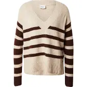 Pepe Jeans för kvinnor. PL7000023 Cecil Stripe beige tröja (S), Casual, Akryl