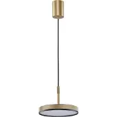 VIOKEF Pendellampa Don, Mässing / guld, Vardagsrum / matsal, Aluminium / grå / zink, Modern